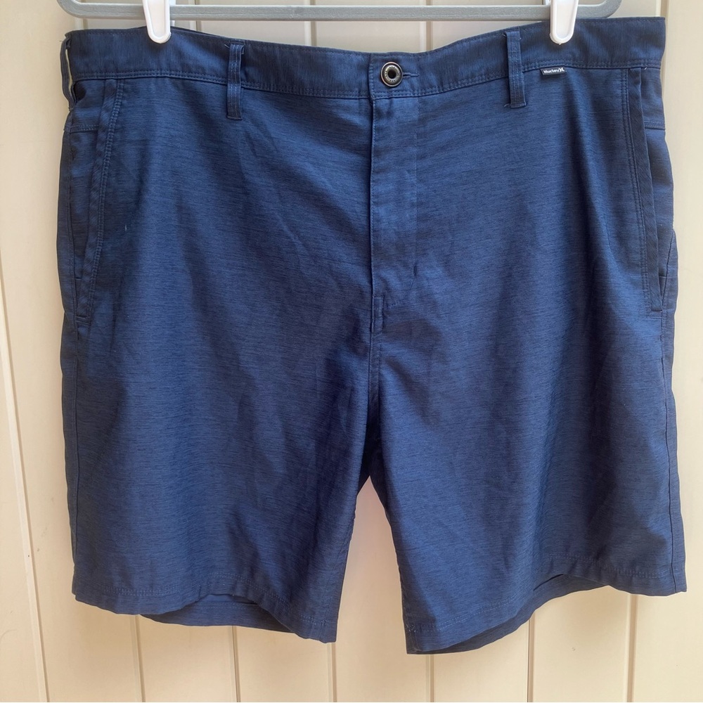 Hurley Nike Dri fit shorts 38 blue performance golf vacation blokecore